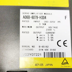 A06B-6079-H304 Servo Drive/Driver/Amplifier