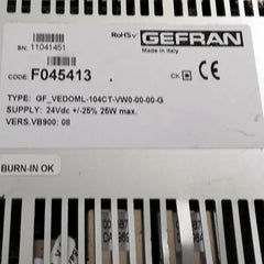 GF-VEDOML-104CT-VW0-00-00-G Gefran Touch Screen