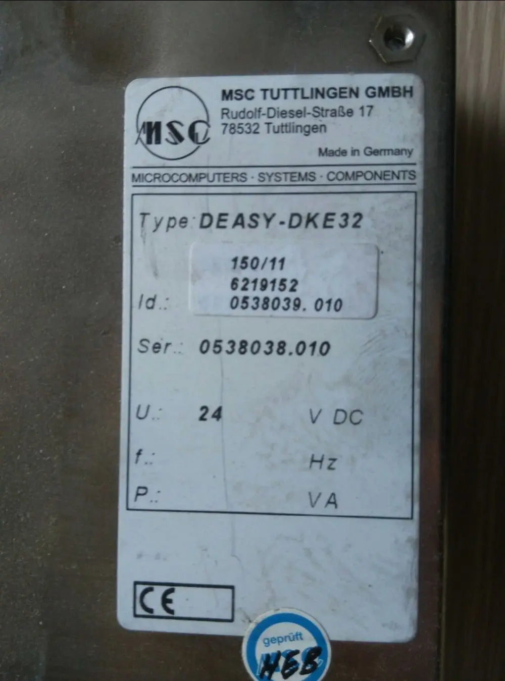 MSC Leukhardt PLC Controller DEASY-DKE32 Used