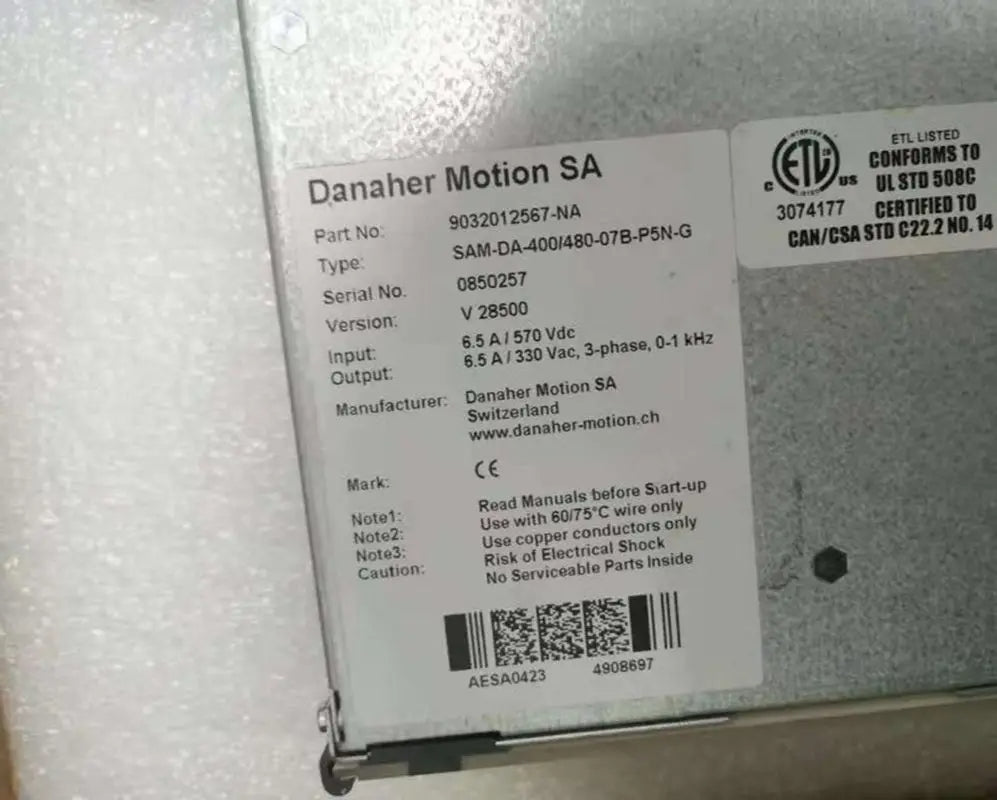 New In Box Danaher Motion SA SAM-DA-400/480-07B-P5N Driver