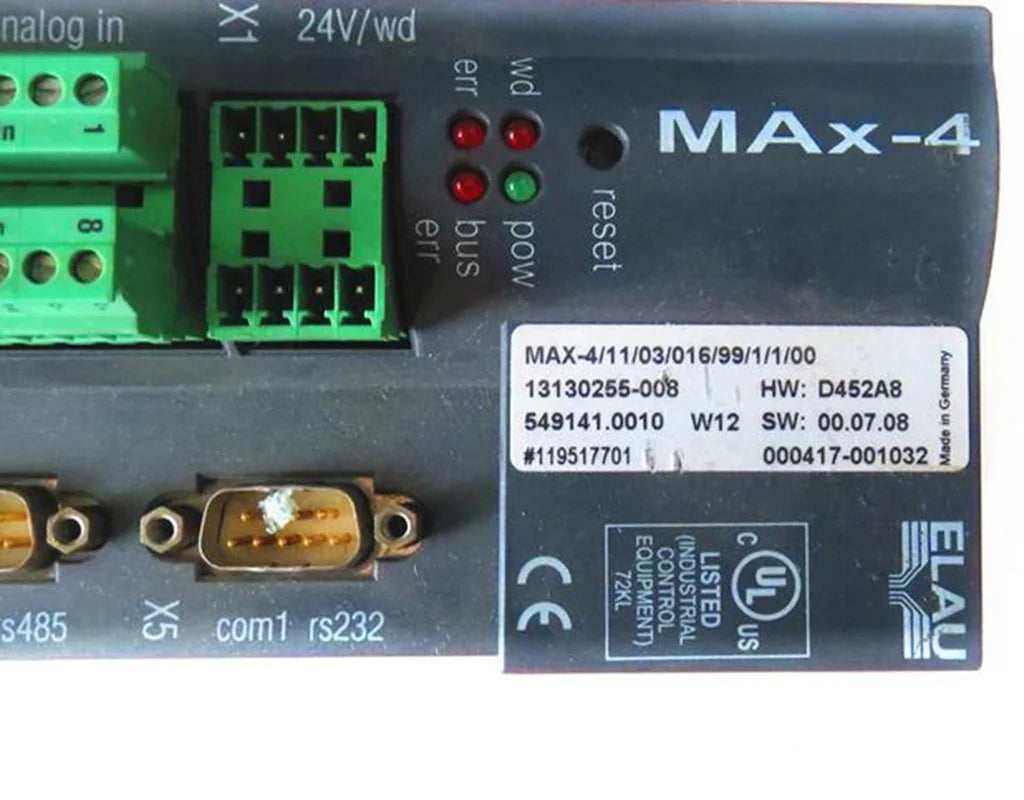 MAX-4/11/03/016/99/1/100 Elau PacDrive Servo Driver / Drive With a Profibus Card 772447202011 Tested OK