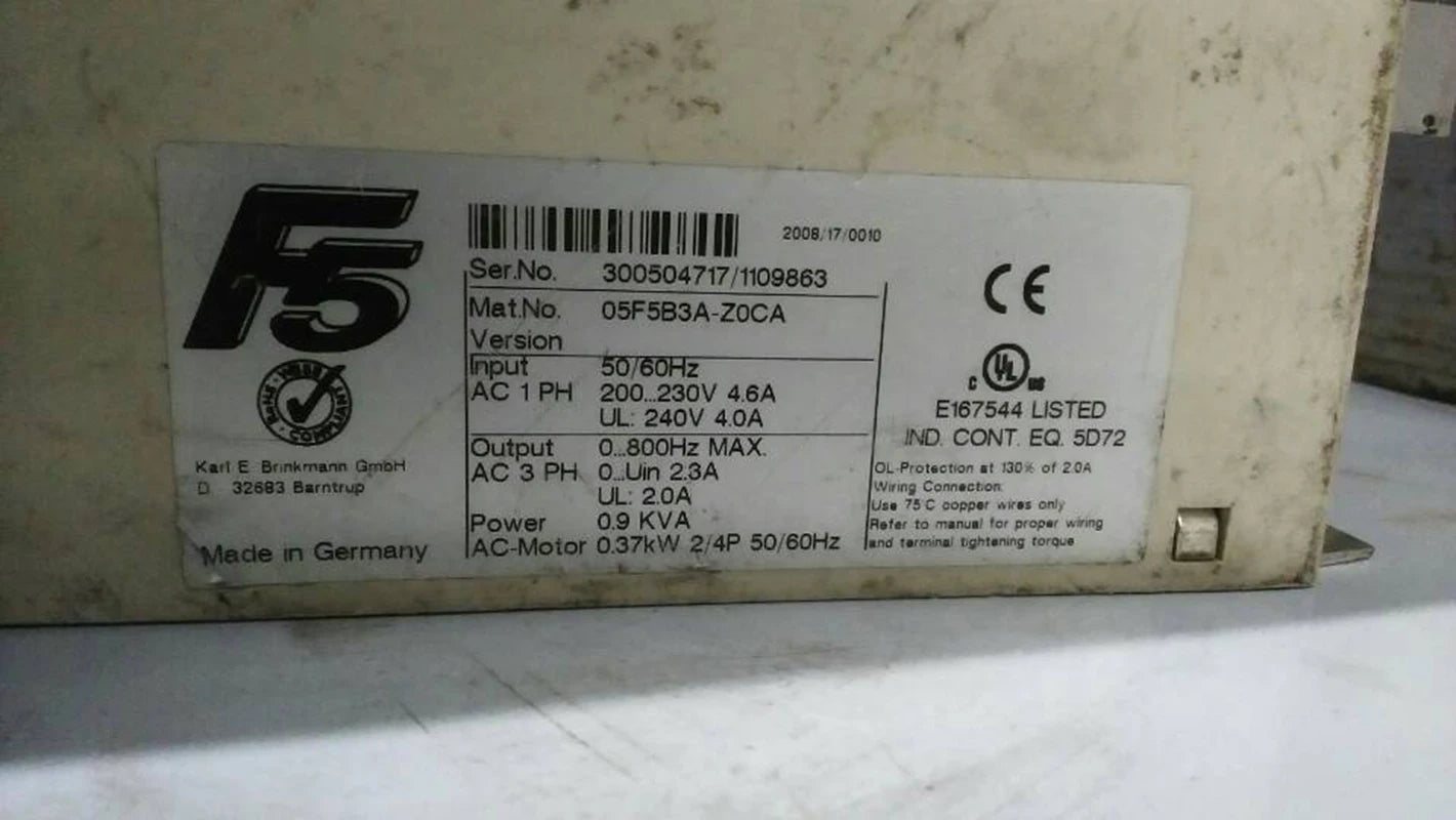Combivert 05F5B3A-Z0CA Frequency Inverter In Good Condition
